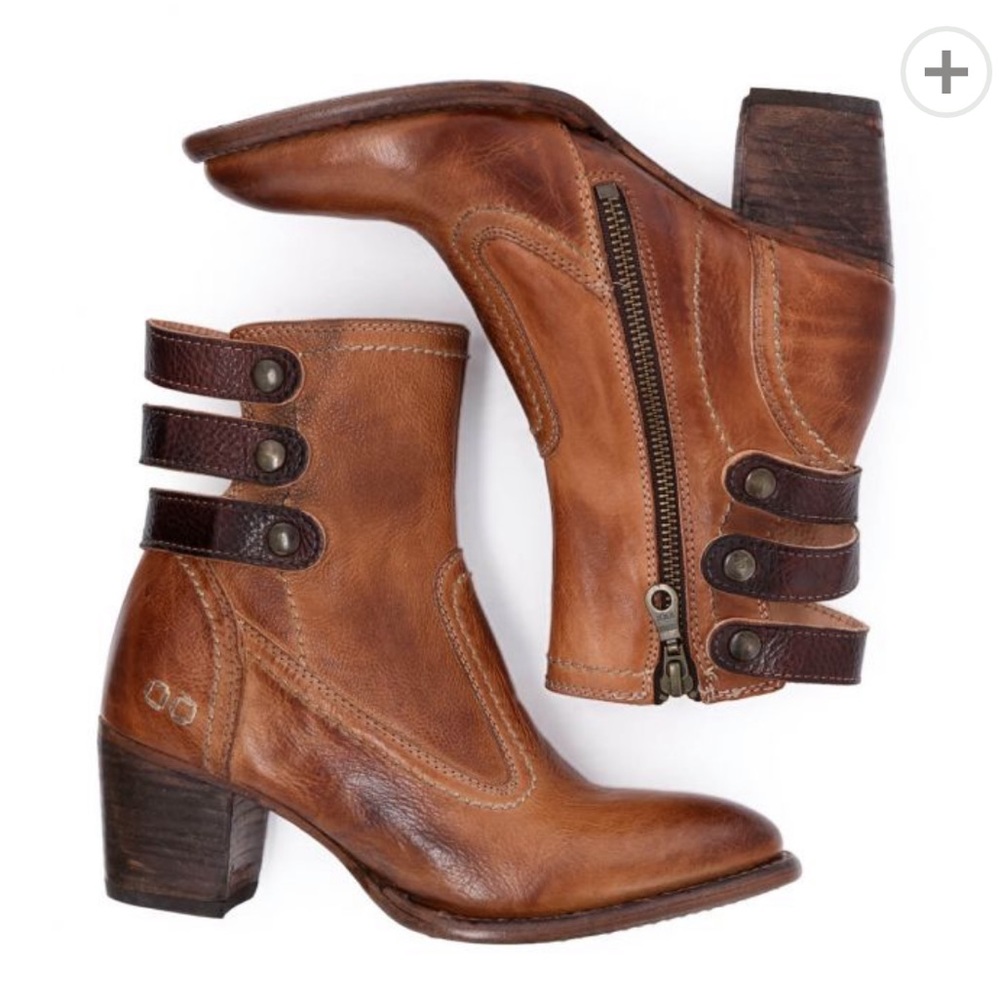 Bedstu Dawn Booties Tan Teak Rustic